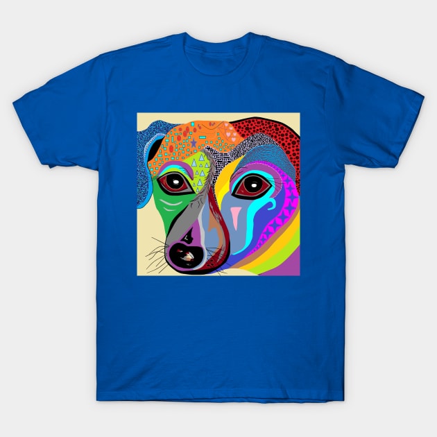 Colorful Chiweenie T-Shirt by EloiseART